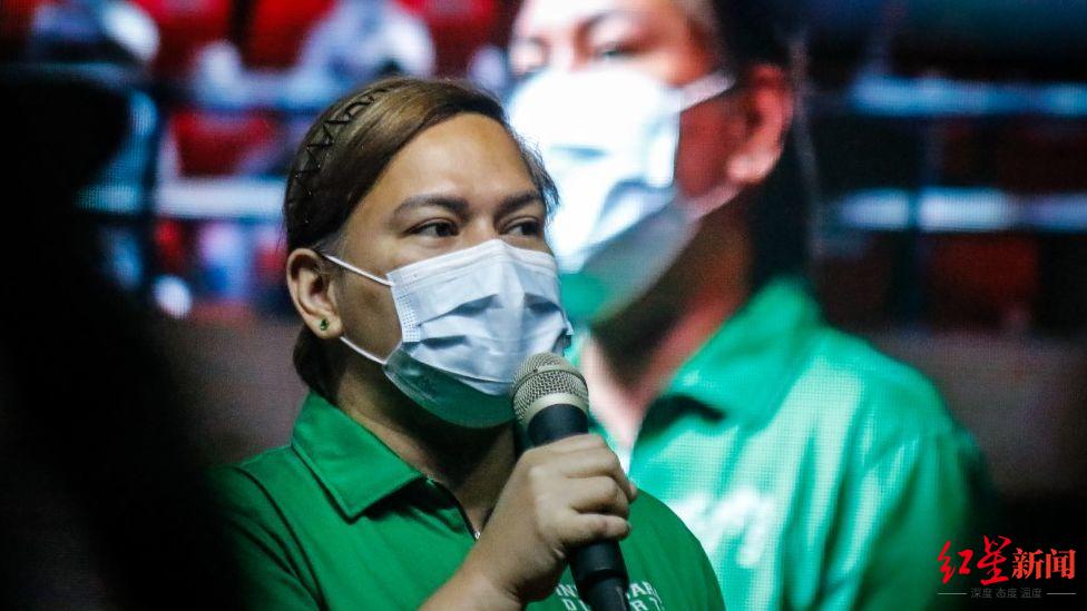 ▲副总统候选人、菲律宾现任总统杜特尔特的女儿莎拉