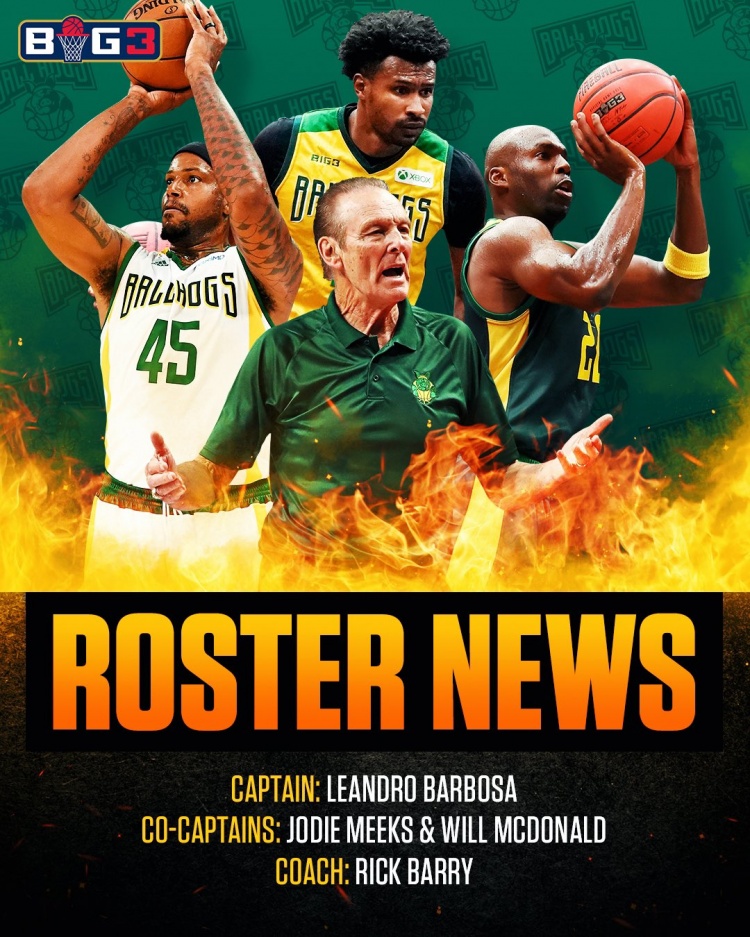 官方勇士队助教巴博萨将参加新赛季big3联赛