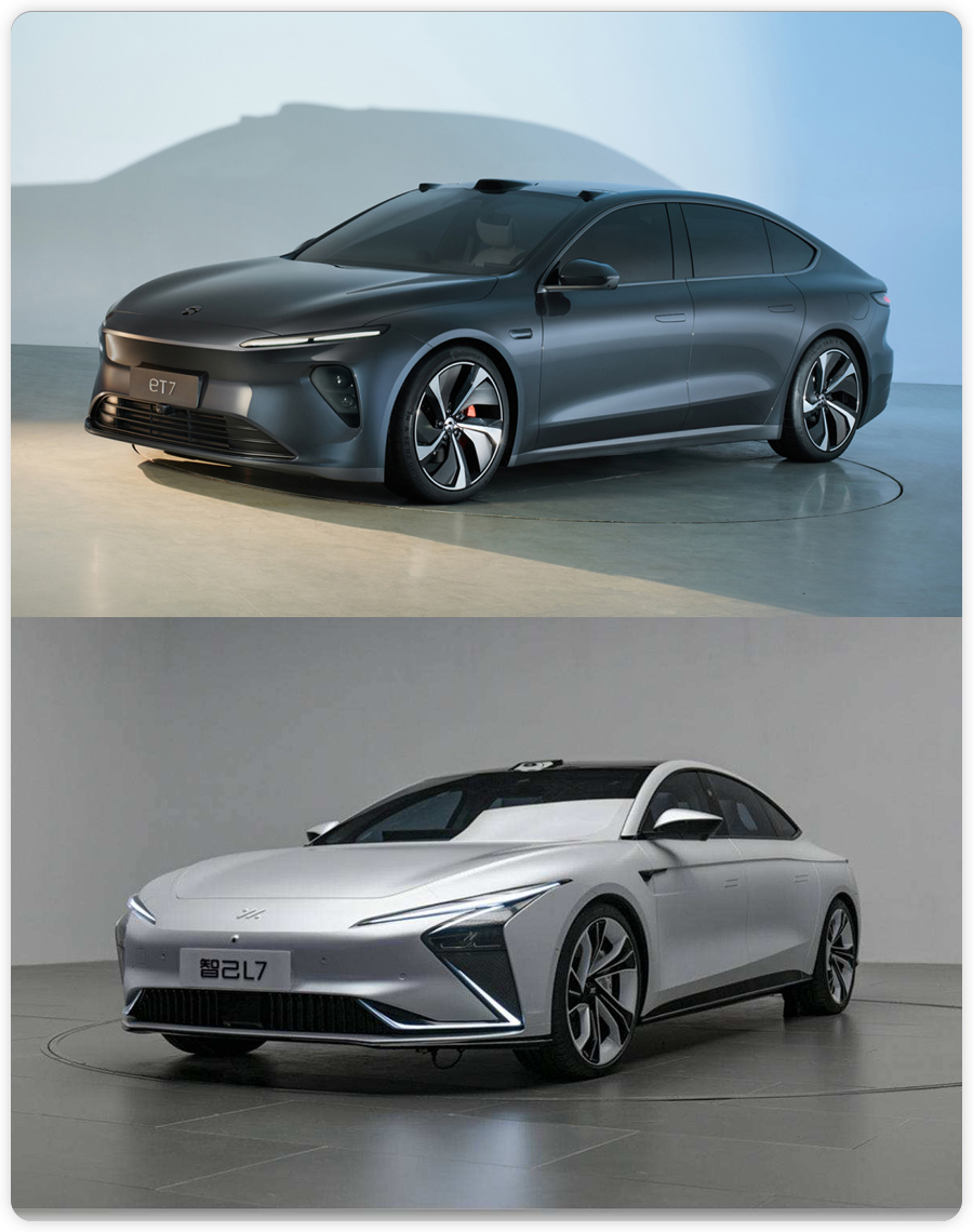 新势力纯电中大型轿车如何选？蔚来ET7对比智己L7