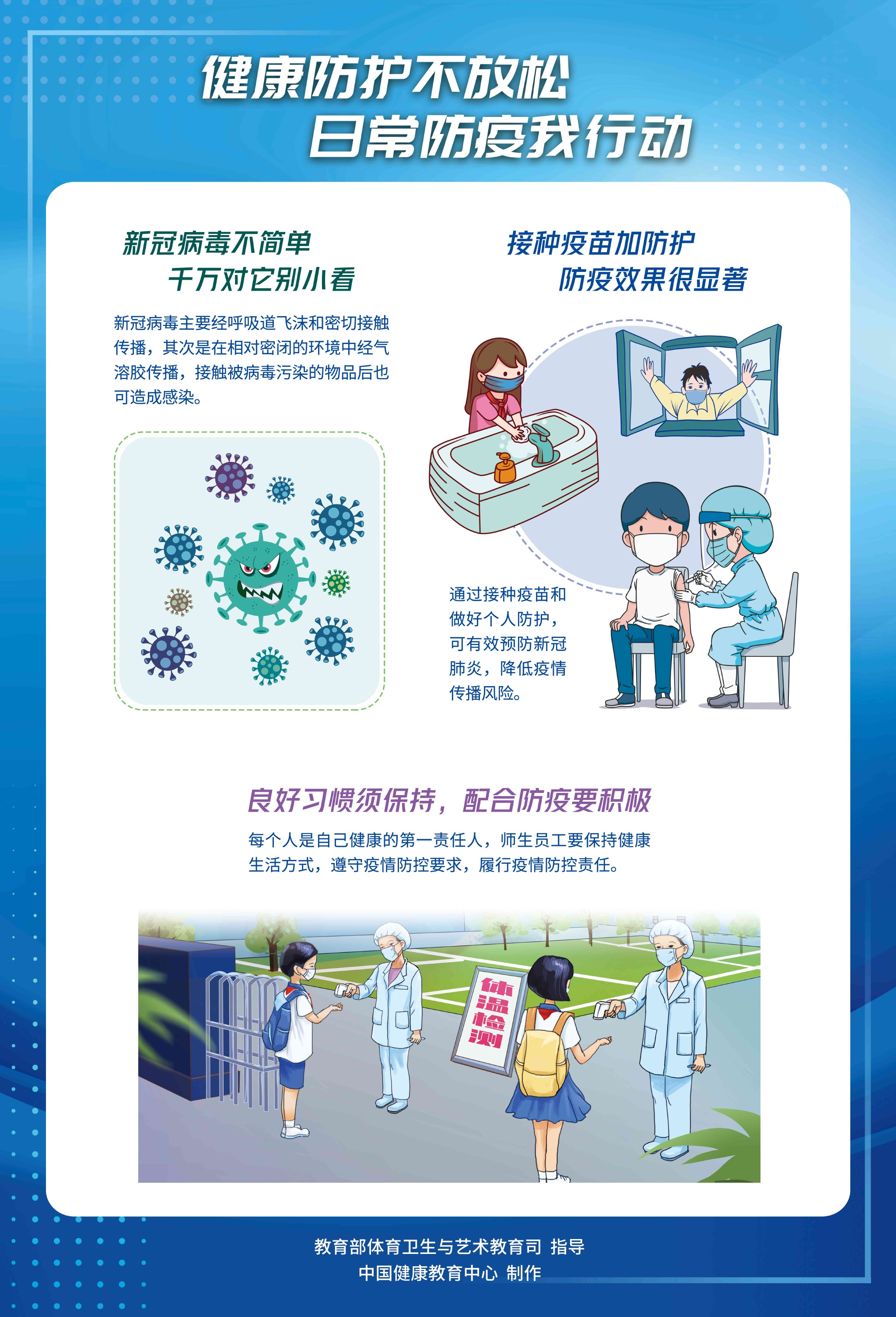 校园新冠肺炎疫情防控健康科普系列挂图发布