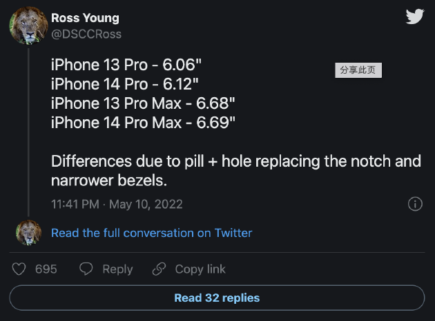 曝iPhone 14 Pro系列屏幕尺寸:相比前代更大休闲区蓝鸢梦想 - Www.slyday.coM