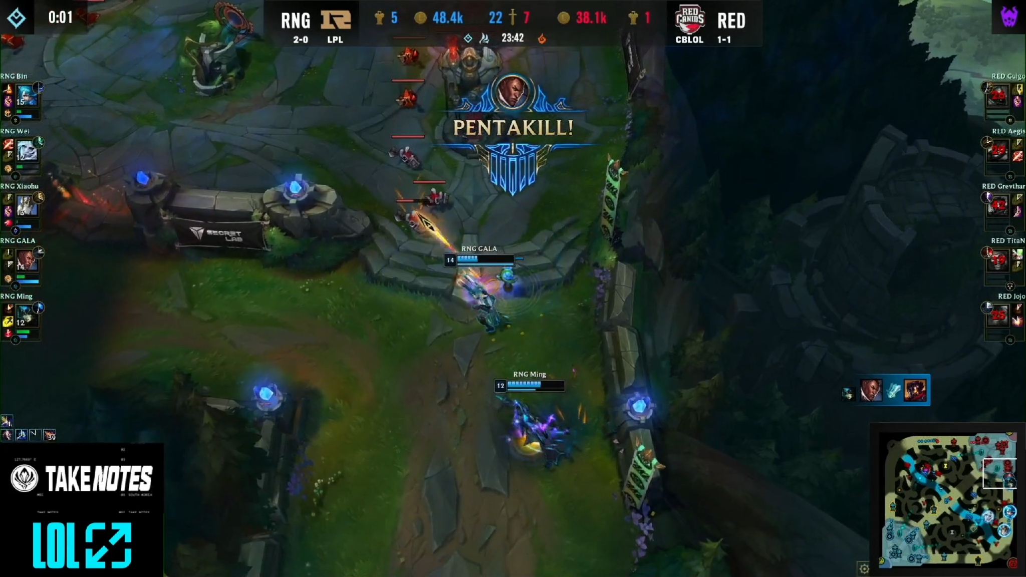 第一轮RNG全胜收官，GALA拿下首个五杀！米勒：好帅的卢娜休闲区蓝鸢梦想 - Www.slyday.coM