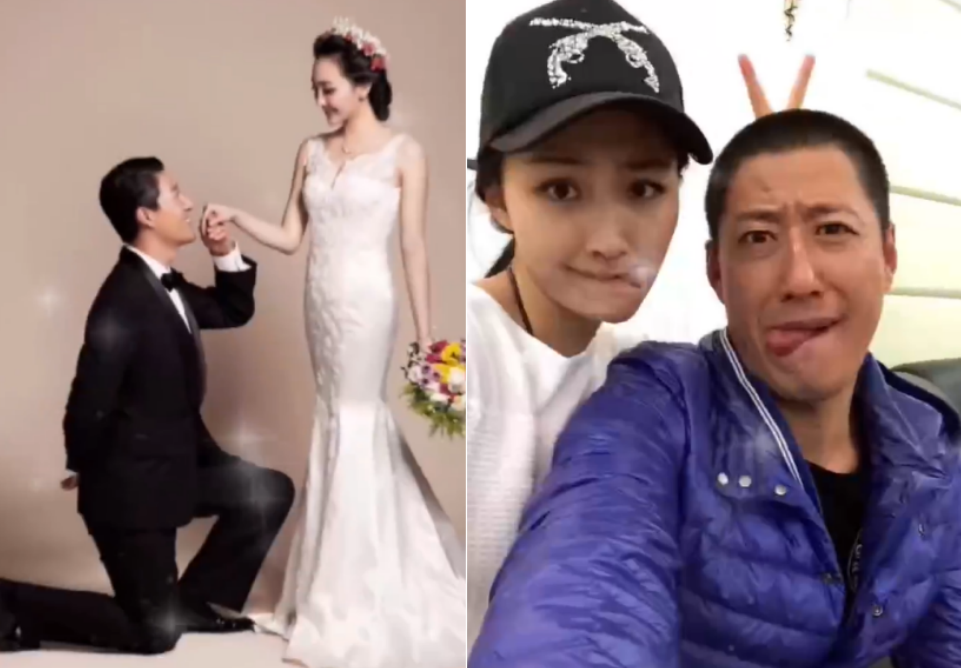 于震娇妻罕晒夫妻合照身边围一群孩子太幸福了