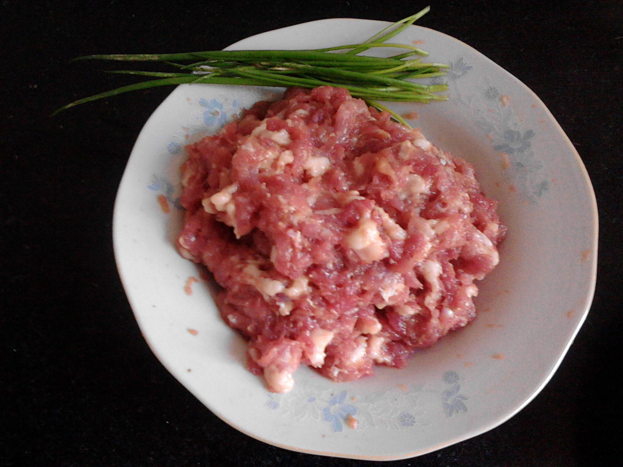 美味的菠菜肉末水饺