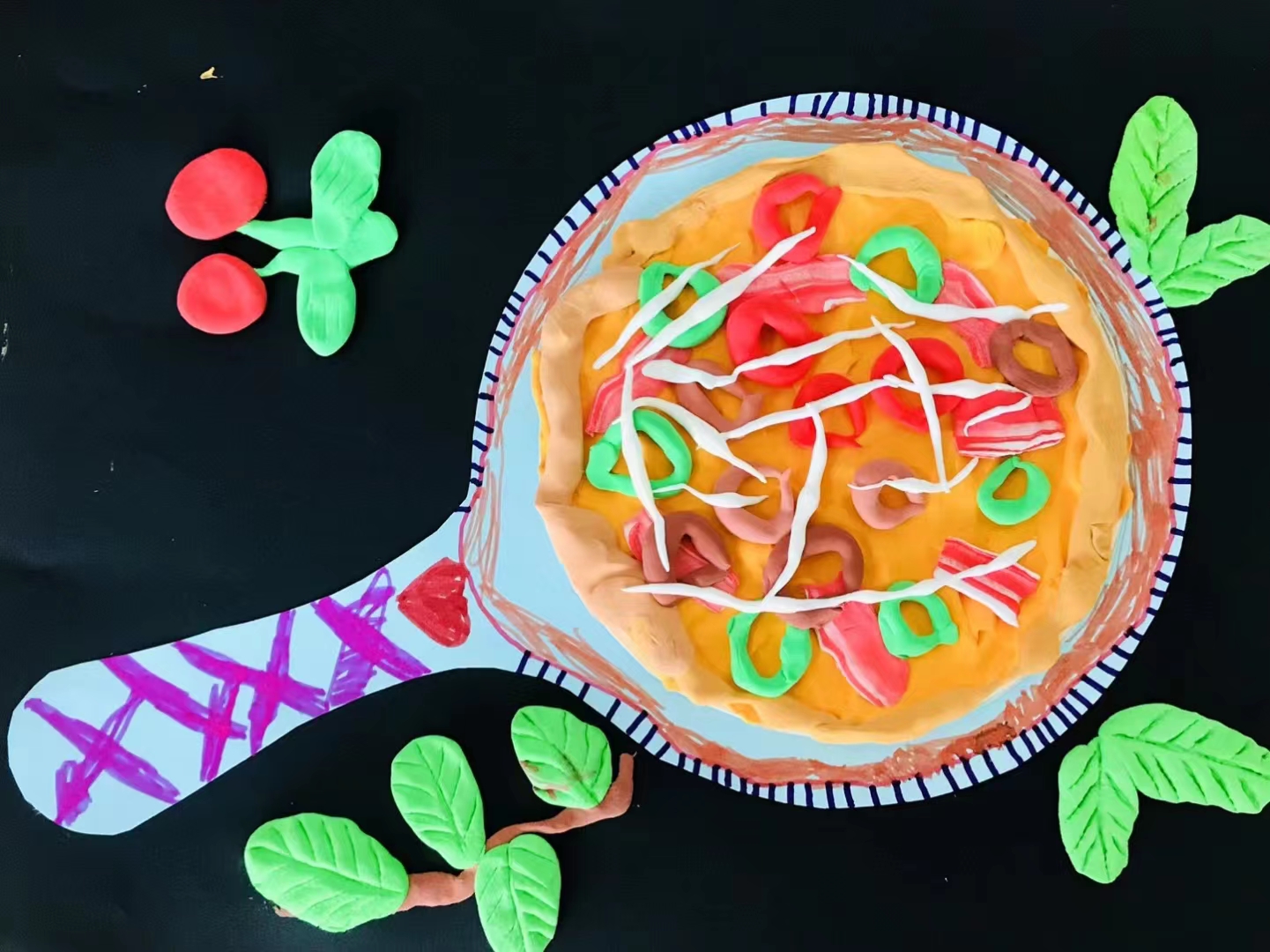 舌尖上的美食手工课老师教做披萨只能看不能吃一起来欣赏