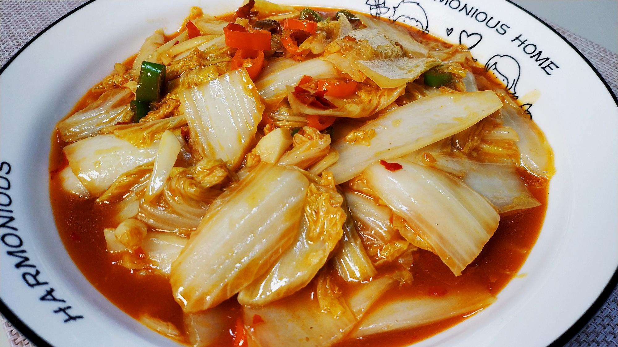 美味的素炒娃娃菜