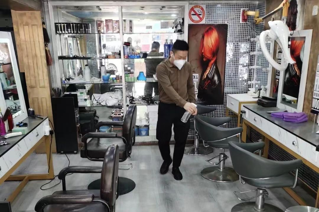 烟火正归来上海金山高新区已有10家理发店恢复营业