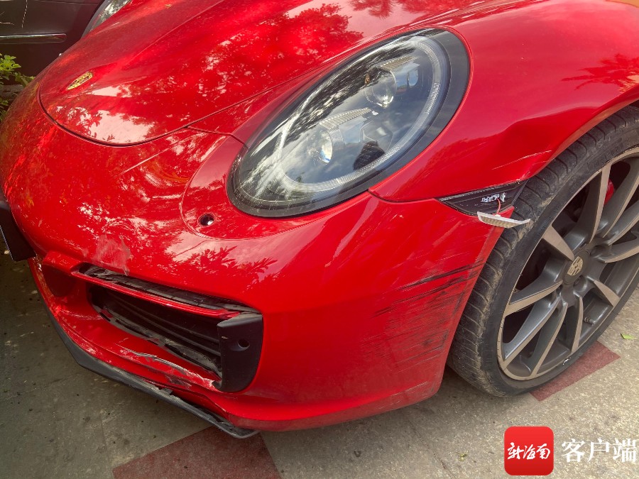 天天315游客海口租保时捷车发生剐蹭租车公司索赔中游客发现所租车辆