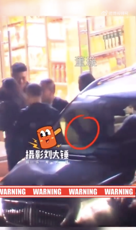 董璇深夜与人聚会，手挽大叔出门，戴着口罩和对方吻别！休闲区蓝鸢梦想 - Www.slyday.coM