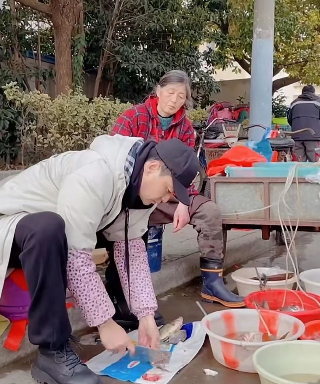 演员李飞帮母亲卖鱼一年多不断被骂不孝如今公开道出了实情