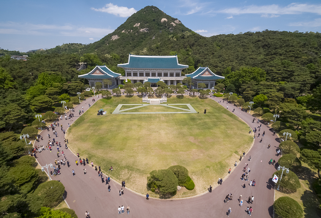 当地时间2022年5月15日,韩国首尔,青瓦台开放后的第一个周末,前来参观