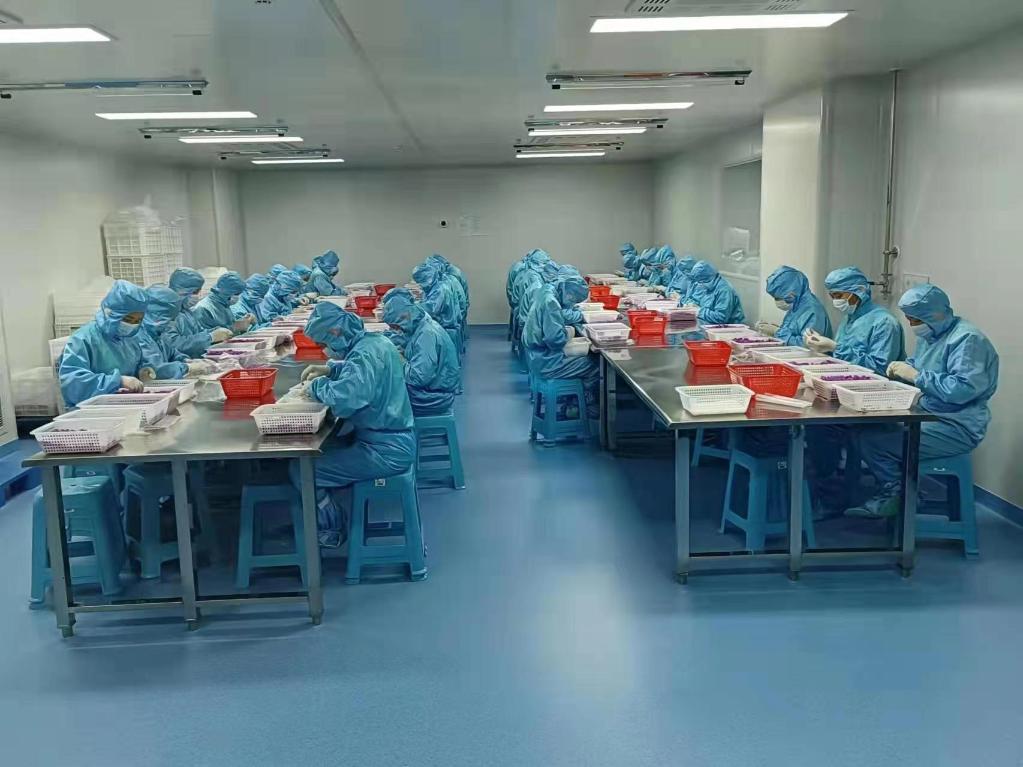 位于北京市大兴区的热景生物生产线。（受访者供图）