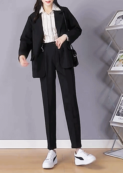 这个夏天必须换上这条开叉烟管西裤!