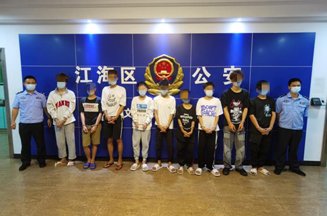 江门江海破获系列盗窃案团伙成员9人落网
