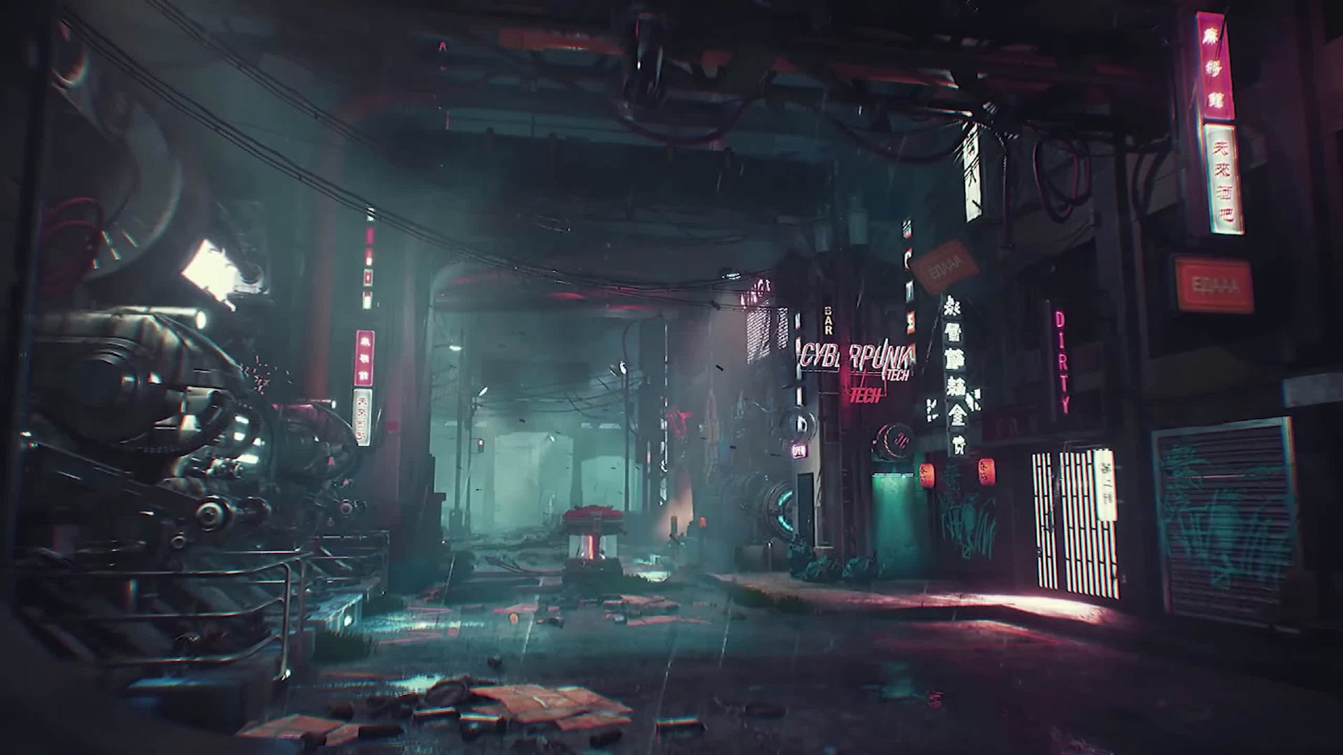 国外大神用虚幻5引擎制作的赛博朋克2077场景viaytbsahertarek赛博