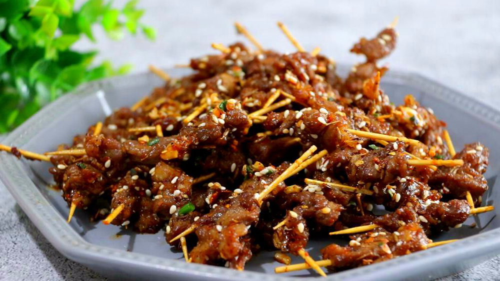 孜然牙签羊肉的正确做法教你一招肉嫩味美太攒劲