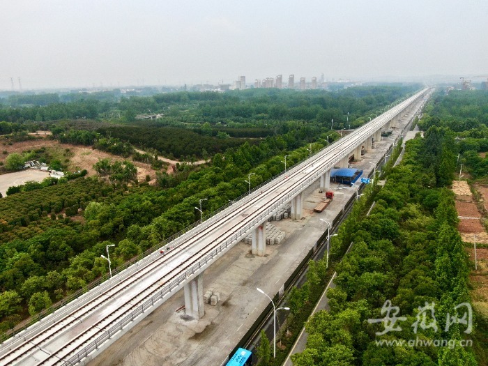 滁宁城际铁路滁州高铁站进入上部结构施工阶段