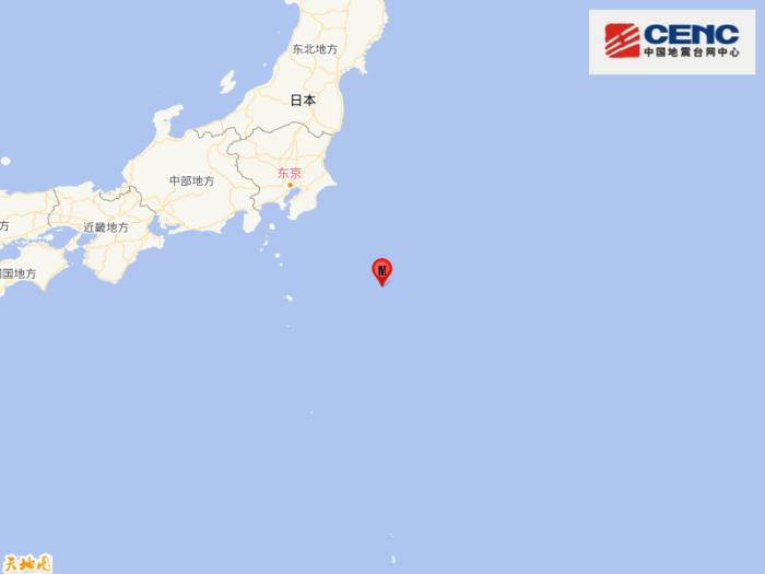 日本本州东岸远海发生5.3级地震 震源深度40千米