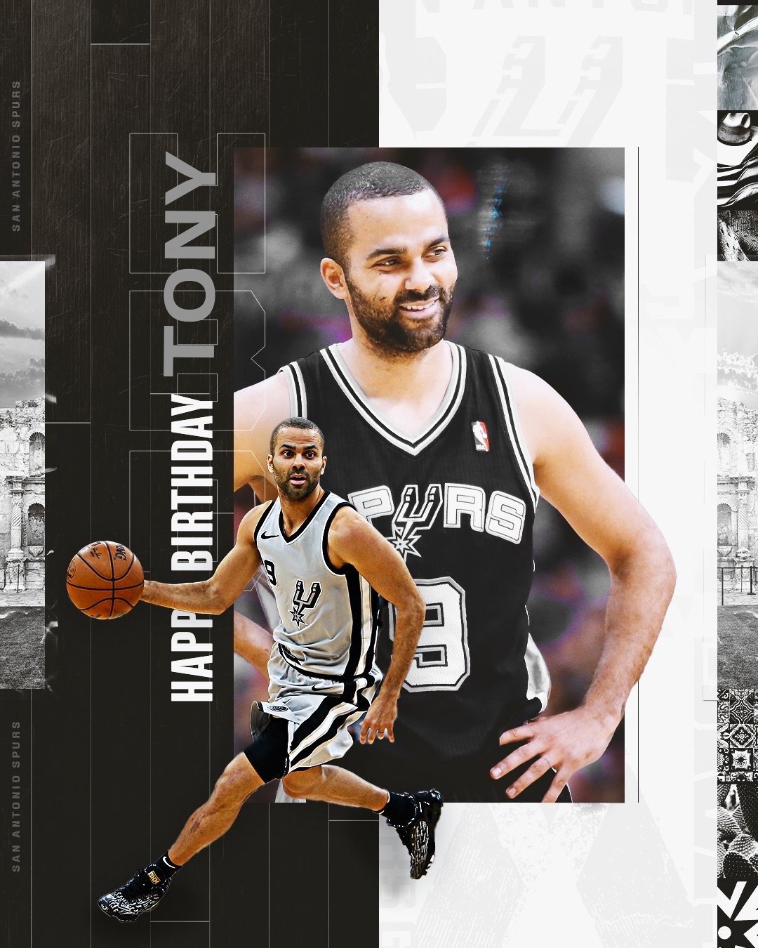 今天是马刺名宿托尼-帕克40岁生日