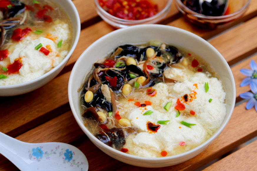 鸡汁豆腐脑教你在家做从打浆开始