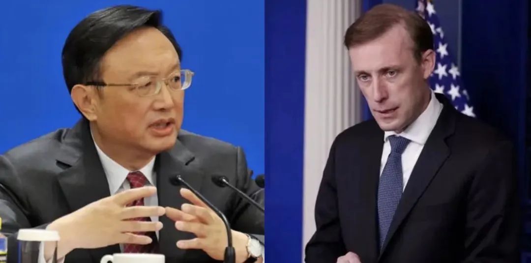 杨洁篪(左)与沙利文 资料图