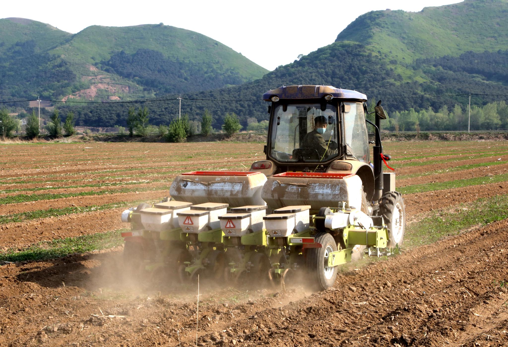 黑土地上播种忙辽宁农作物播种进度近八成