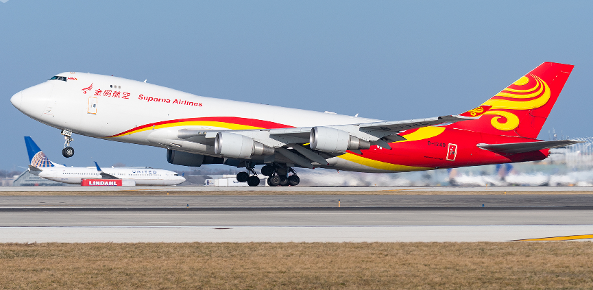 金鹏航空波音747全货机执飞航班(金鹏航空供图)