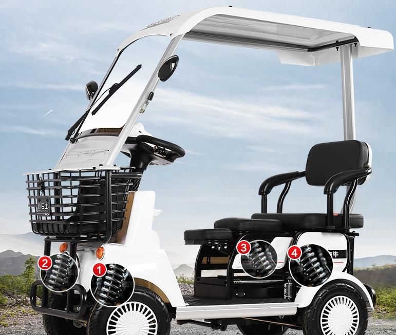 这2款四轮老年代步车自带雨棚价格7000元起60岁以上都能用