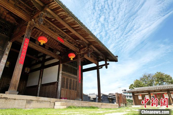 俯瞰闽侯县荆溪镇徐家村古村落风貌区.