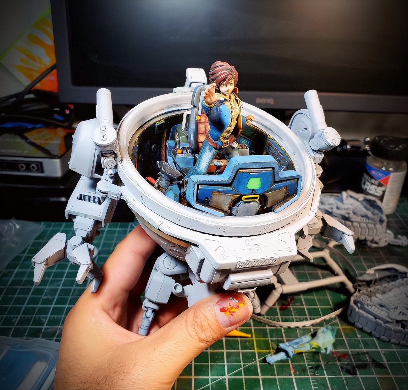 独角兽高达场景作品巴纳吉特洛八