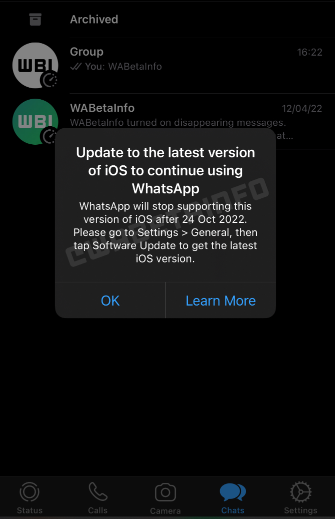WhatsApp 将停止支持 iOS 10/11，影响苹果 iPhone 5/5C 用户