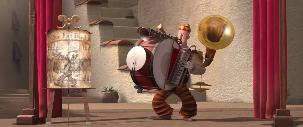 有一个街头卖艺人在演奏在一个小镇上——《光杆乐队》一部治愈动画