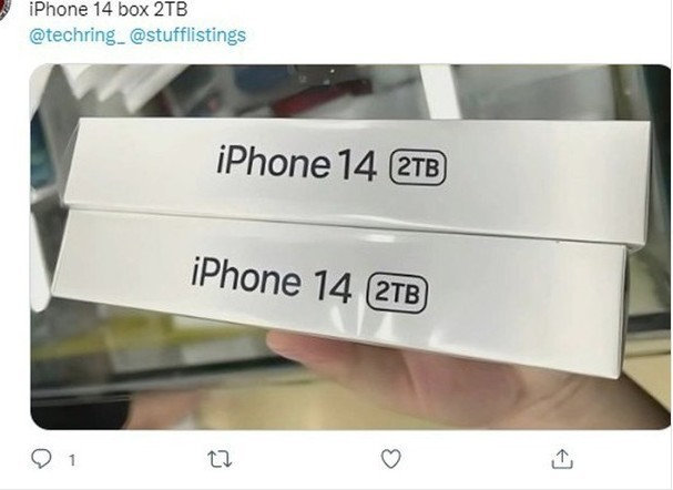 iPhone 14将开始量产，竟然有2Tb版本？休闲区蓝鸢梦想 - Www.slyday.coM