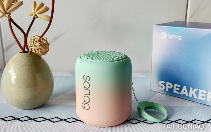 高颜值小身材大能量sanag塞那x6s渐变蓝牙音箱测评