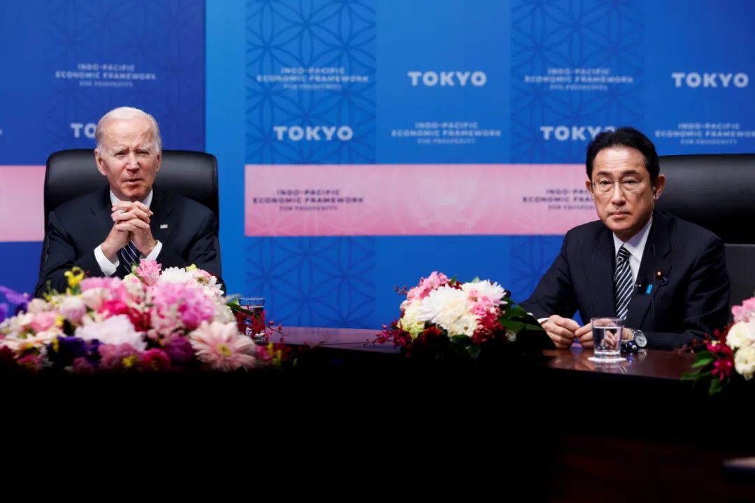 ▲当地时间2022年5月23日，日本东京，美国总统拜登正式宣布启动“印太经济框架”。图/IC photo