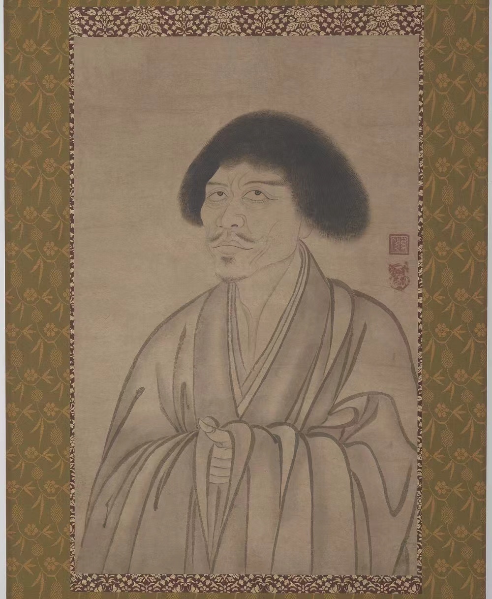 仲安真康,《高峰原妙画像》,15世纪自公元六世纪在中国诞生以来,禅宗