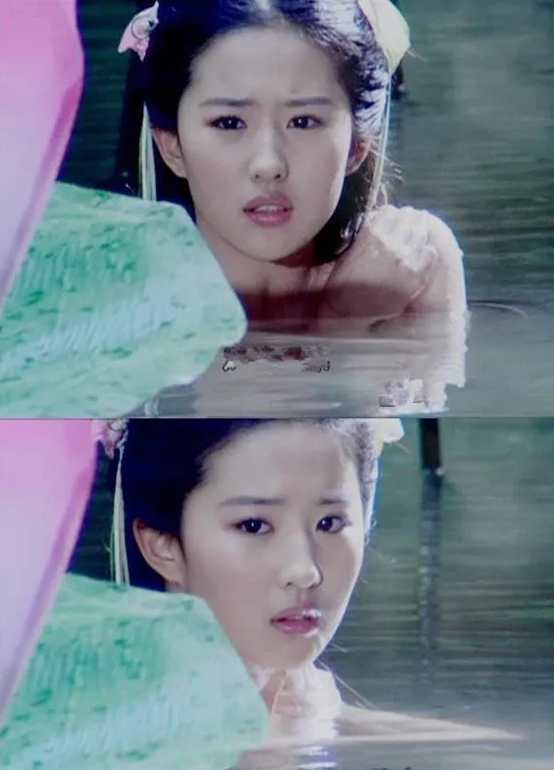 准确地说应该是"精灵沐浴",满满都是纯真,让人毫无半点邪念,赵灵儿是