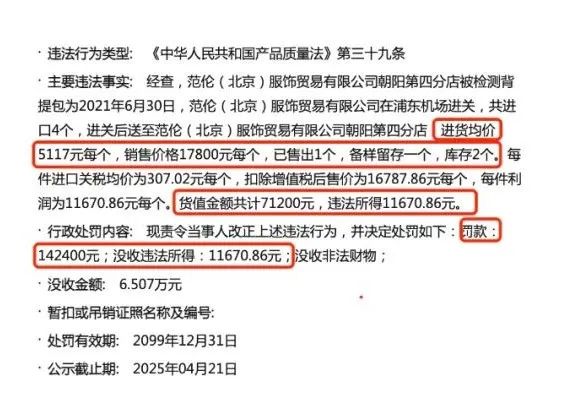 进价5千销售1万7，华伦天奴以次充好被罚...消费者可索要3倍赔偿！休闲区蓝鸢梦想 - Www.slyday.coM