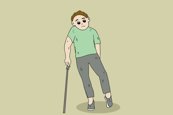 走路不能走直线,就像醉酒一样正常人走路,都是能走直线的,除非在醉酒