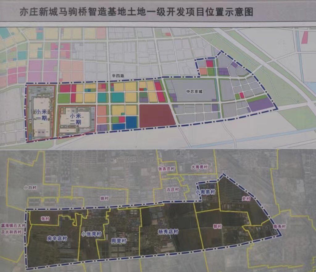 马驹桥智能制造产业基地小米汽车项目获施工许可城市配套