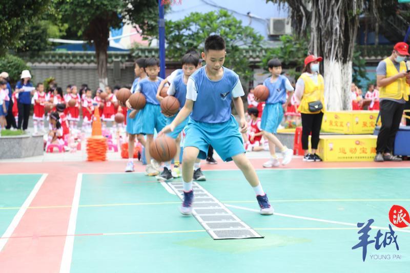 视频荔湾林凤娥小学展示篮球特色人人会打球校队获省冠军