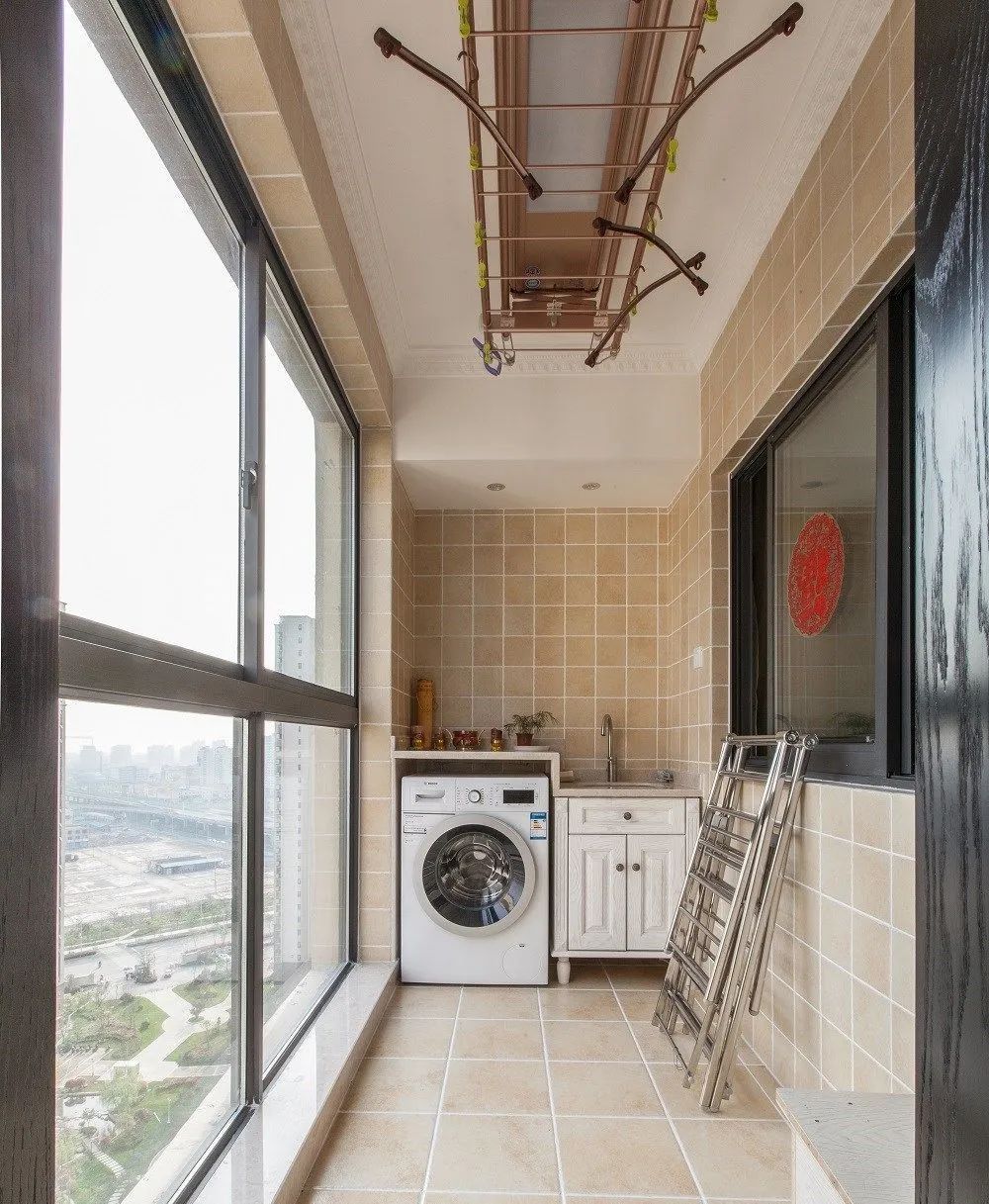 阳台这样规划洗衣晾衣休闲都能优雅地实现了