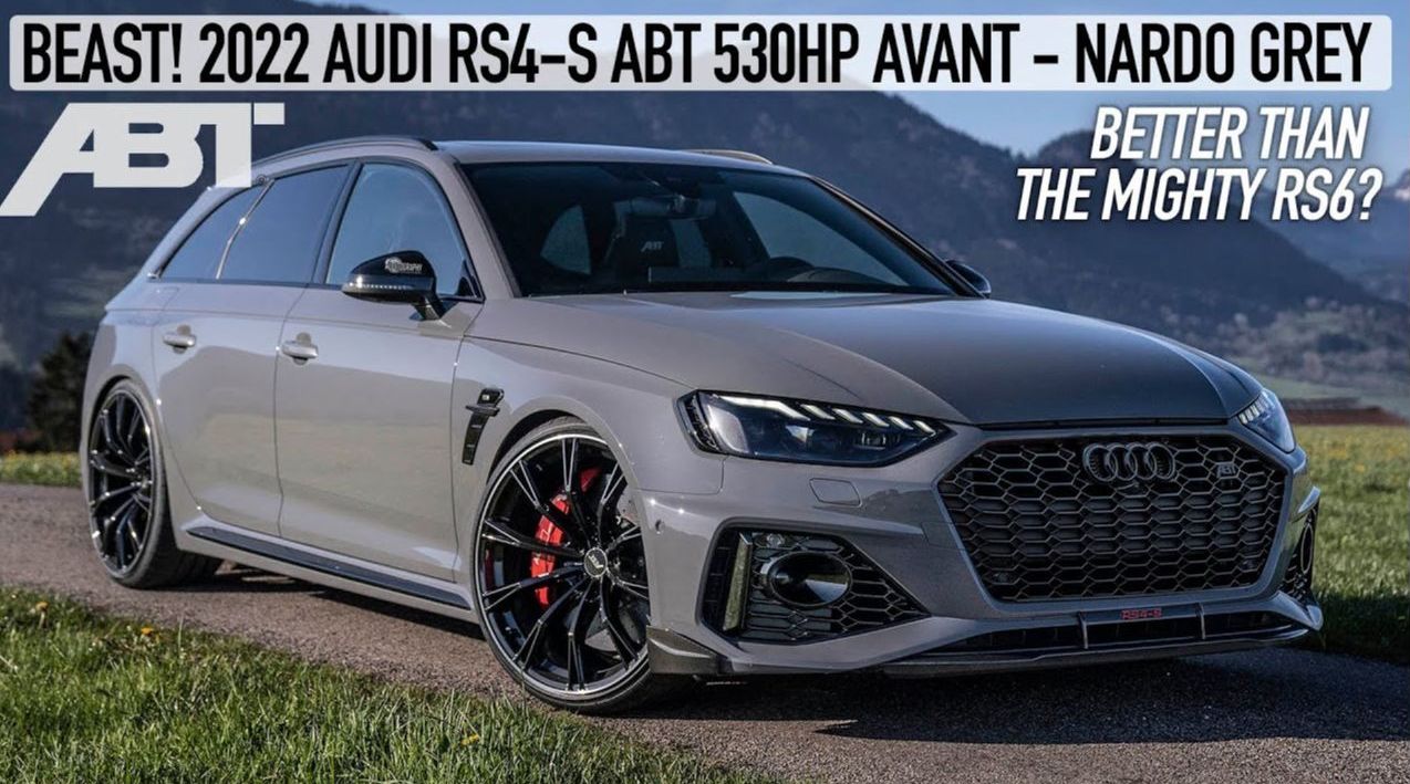 纳多灰奥迪rs4savantabtabt专属碳纤维套件排气以及轮毂动力提升至530