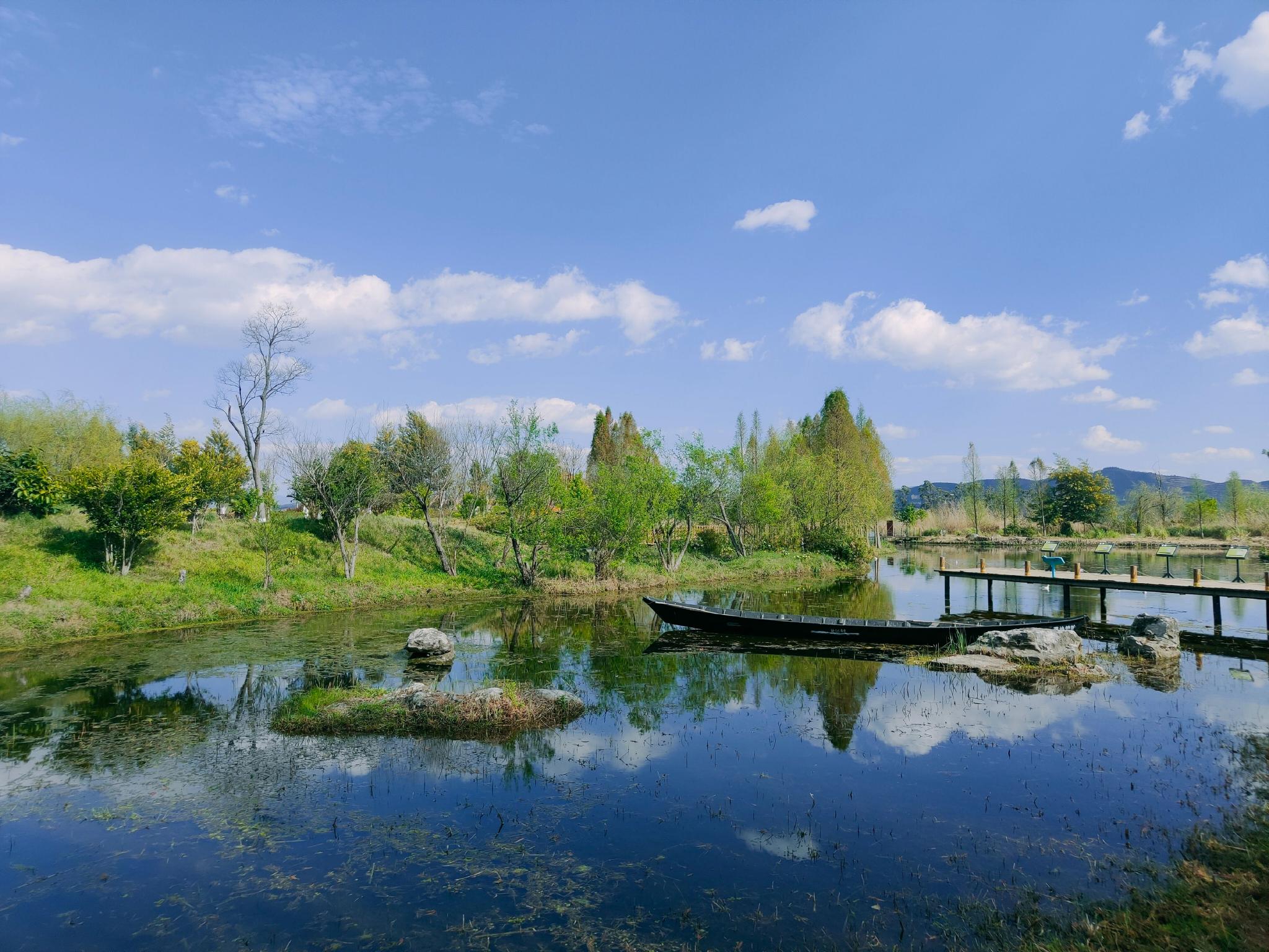 云南晋宁南滇池国家湿地公园风景如画|云南|滇池|国家湿地公园_新浪