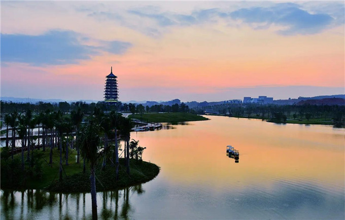 广西南宁自贸区商务地标中国东盟经贸桥头堡