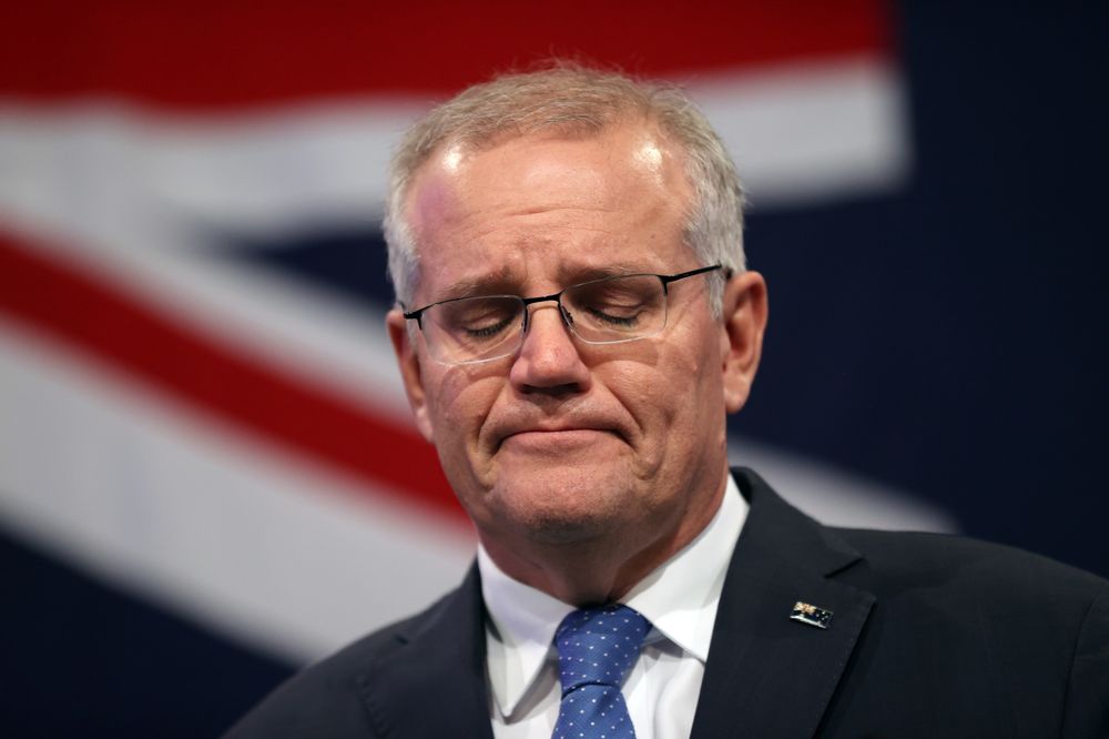 澳大利亚前总理莫里森 图源:彭博社