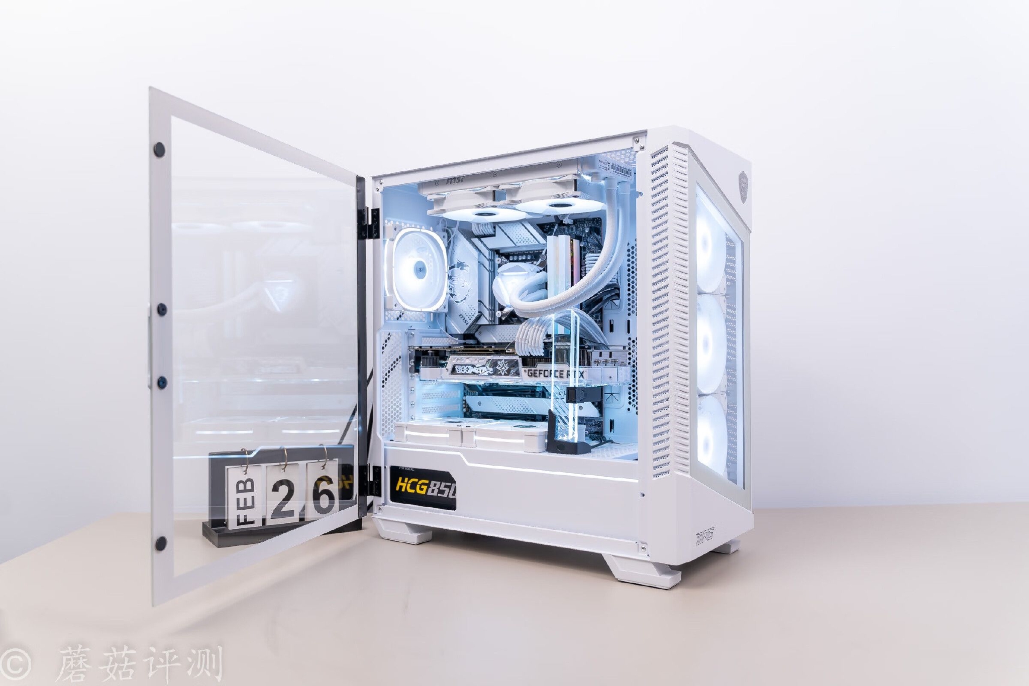 纯白整机主题装机怎么装都不会错微星刀锋100r白色机箱装机