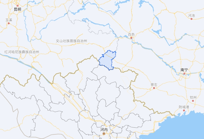 那坡县百省乡地图图片