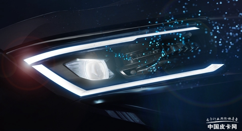 高配矩阵式led大灯大众全新amarok皮卡7月7日首发