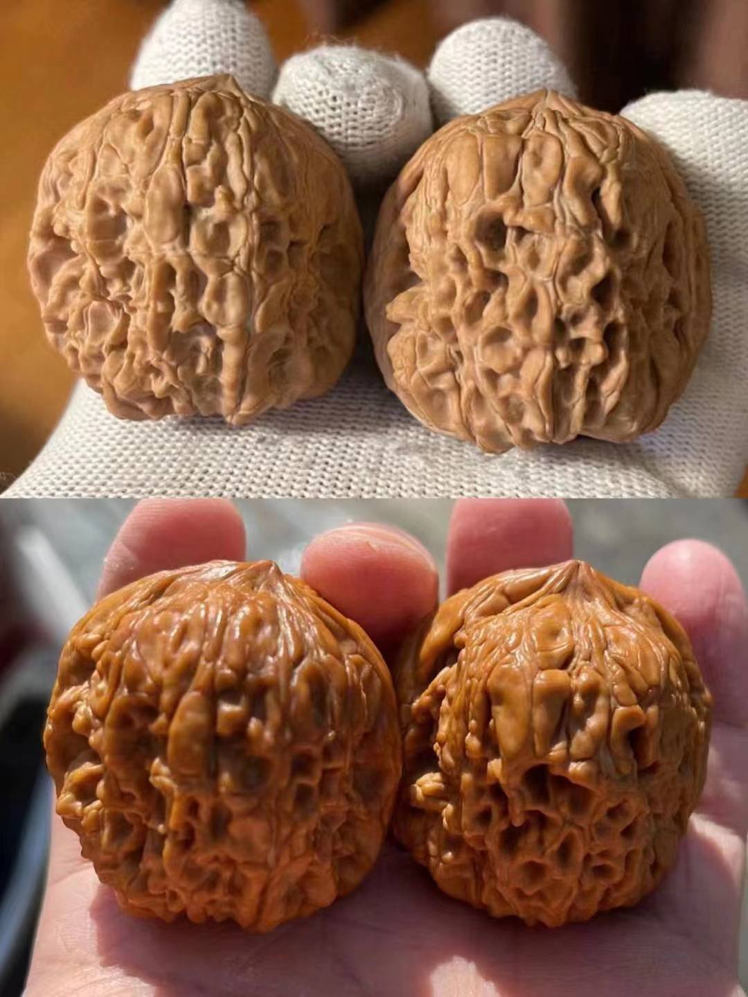 聊聊文玩核桃走色变化看看你的核桃在哪个阶段